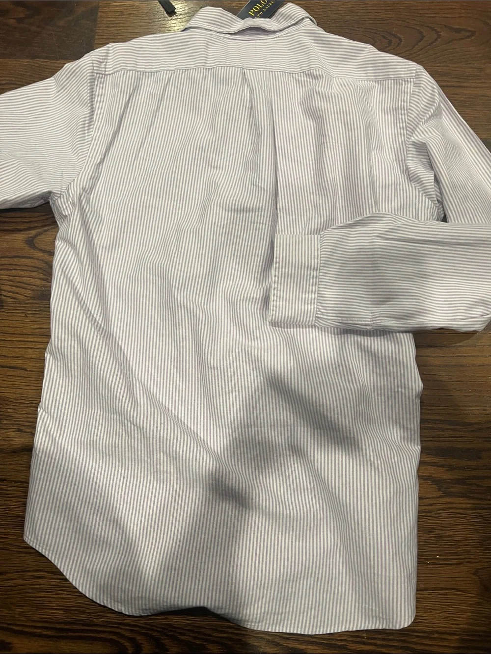 Polo by Ralph Lauren Light Lavender & White Striped Button-Down Shirt